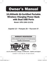 Tripp Lite UPB-10K0-1U1CQ Le manuel du propriétaire