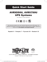 Tripp Lite AVRX550U Guide de démarrage rapide