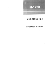 Elenco M1250 Le manuel du propriétaire