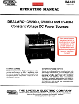 Lincoln Electric Idealarc CV200-I Mode d'emploi
