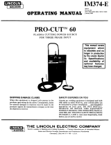 Lincoln Electric Pro-Cut 60 Mode d'emploi