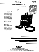 Lincoln Electric SP130-T Mode d'emploi