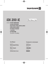 Beyerdynamic iDX 120 iE Manuel utilisateur