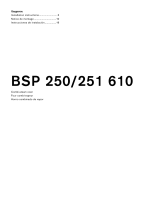 Gaggenau BSP 251 610 Guide d'installation