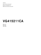 Gaggenau VG491211CA Le manuel du propriétaire