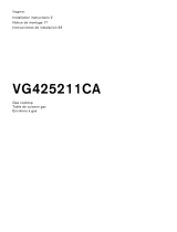 Gaggenau VG 425 Guide d'installation