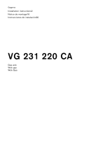 Gaggenau VG231220CA Guide d'installation