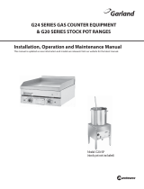 Garland G24 SERIES GAS COUNTER EQUIPMENT & G20 SERIES STOCK POT RANGES Owner Instruction Manual