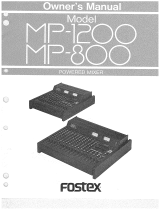 Fostex MP1200 Le manuel du propriétaire