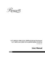 Rosewill RX-358 U3C BLK Manuel utilisateur