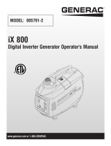 Generac iX800 0057912 Manuel utilisateur
