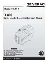 Generac iX800 0057913 Manuel utilisateur