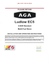 AGA Ludlow EC5 Stove - Multi Fuel Installation and Mode d'emploi