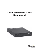 Harman Martin DMX PowerPort 375 Series Manuel utilisateur