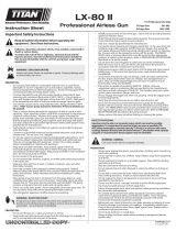 Titan LX-80 II Airless Spray Gun Manuel utilisateur