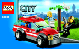 Lego City 60001 v29 Fire Chief Car Le manuel du propriétaire