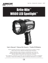 Wagan Brite-Nite™ W600 LED Spotlight Manuel utilisateur