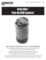 Wagan Brite-Nite™ Pop-Up USB Lantern Manuel utilisateur