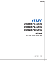 MSI 760GM-P34 (FX) Manuel utilisateur
