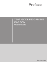 MSI X99A GODLIKE GAMING CARBON Le manuel du propriétaire