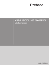 MSI X99A GODLIKE GAMING Le manuel du propriétaire