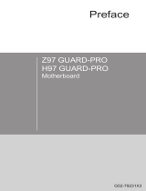 MSI H97 GUARD-PRO Le manuel du propriétaire