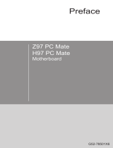 MSI Z97 PC Mate Le manuel du propriétaire