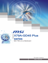 MSI X79A-GD45 Plus Le manuel du propriétaire