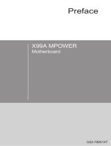 MSI X99A MPOWER Le manuel du propriétaire