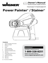 WAGNER Power Painter/Stainer Sprayer Manuel utilisateur