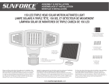 Sunforce 150 LED Triple Head Solar Motion Light Manuel utilisateur
