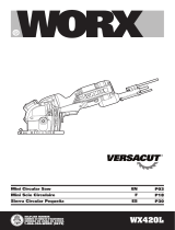 Worx VERSACUT WX420L Le manuel du propriétaire
