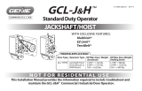 Genie GCL-J / GCL-H Guide d'installation