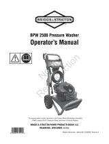 Simplicity OPERATOR'S MANUAL 2500@2.0 BRIGGS & STRATTON PRESSURE WASHER MODEL- 020378-0 Manuel utilisateur