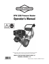 Simplicity OPERATOR'S MANUAL BRIGGS & STRATTON 3200@4.0 PRESSURE WASHER MODEL- 020380-1 Manuel utilisateur
