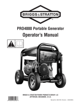 Briggs & Stratton PRO4000 Manuel utilisateur