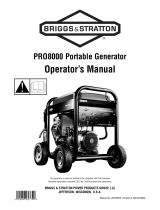 Briggs & Stratton PRO8000 Manuel utilisateur