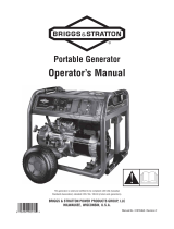 Simplicity OPERATOR'S/WDS MANUAL 7000/8000 WATT BRIGGS & STRATTON PORTABLE GENERATOR MODEL- 030470-0, 030471-0 Manuel utilisateur