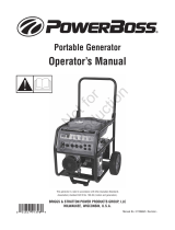 Simplicity OPERATOR'S/WDS MANUAL POWERBOSS 5500/6500 WATT PORTABLE GENERATOR MODEL- 030488-0, 030489-0 Manuel utilisateur