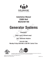 Simplicity STANDBY GENERATOR, MILBANK 25KW GLC 076480-00 Guide d'installation