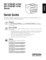 Epson WF-4720 series Guide de démarrage rapide
