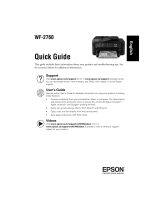 Epson WorkForce WF-2760 Guide de démarrage rapide