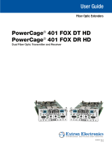 Extron PowerCage 401 FOX DR HD Manuel utilisateur