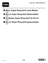 Toro 48cm Super Recycler Lawn Mower Manuel utilisateur