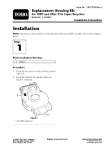 Toro Replacement Housing, 2007 and After 21in Super Recycler Lawnmower Guide d'installation