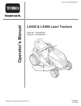 Toro LX420 Lawn Tractor Manuel utilisateur