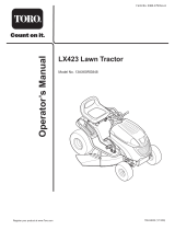Toro LX423 Lawn Tractor Manuel utilisateur