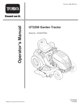 Toro GT2200 Garden Tractor Manuel utilisateur