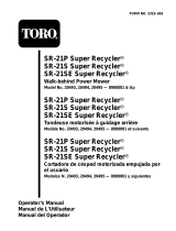 Toro Super Recycler Mower, SR-21S Manuel utilisateur