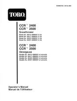 Toro CCR 2500 Snowthrower Manuel utilisateur